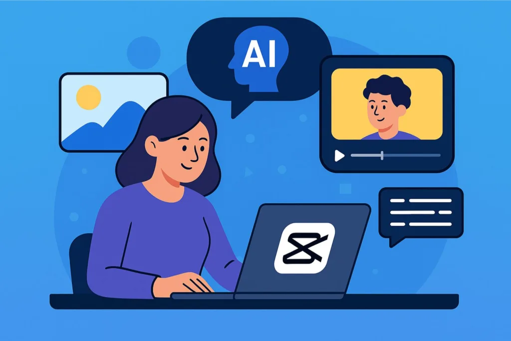 como usar o CapCut com inteligência artificial